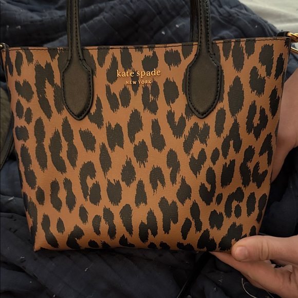 kate spade Handbags - Kate Spade Animal Print Tote - Tan and Black